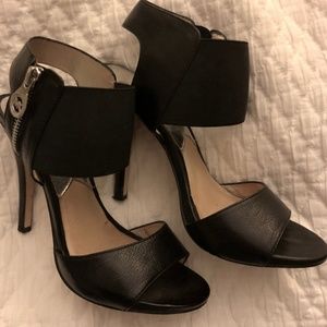 Michael Kors leather ankle strap heels (size 8)